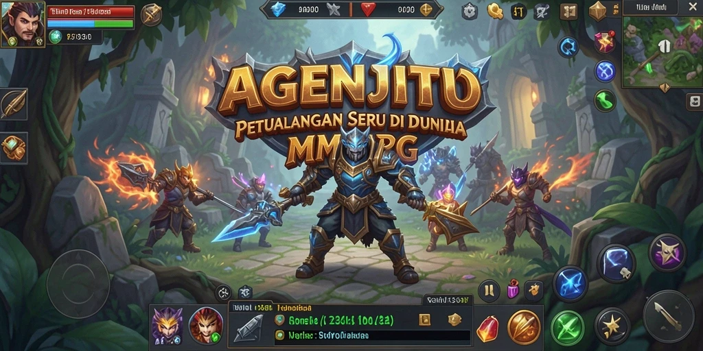 Tampilan gameplay seru dari AGENJITU di dunia MMORPG.