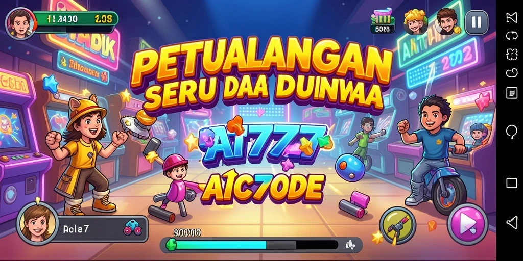 Gameplay seru AT777 yang menampilkan petualangan di dunia arcade.