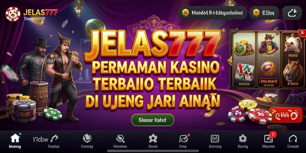Screenshot menunjukkan gameplay seru dari JELAS777 Kasino.