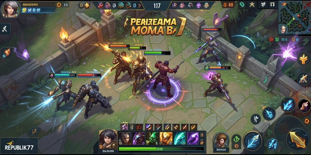 Tampilan seru gameplay <strong>REPUBLIK77</strong> yang memukau.