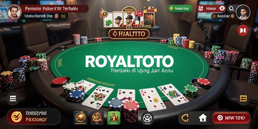 Tampilan grafis menarik dari permainan Poker ROYALTOTO.