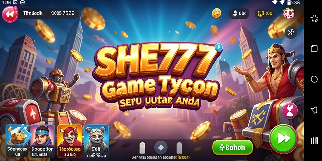 Tampilan gameplay menantang pengelolaan bisnis Tycoon.