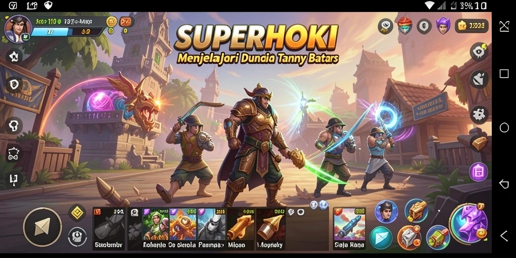 Tampilan visual menakjubkan dari dunia terbuka SUPERHOKI.