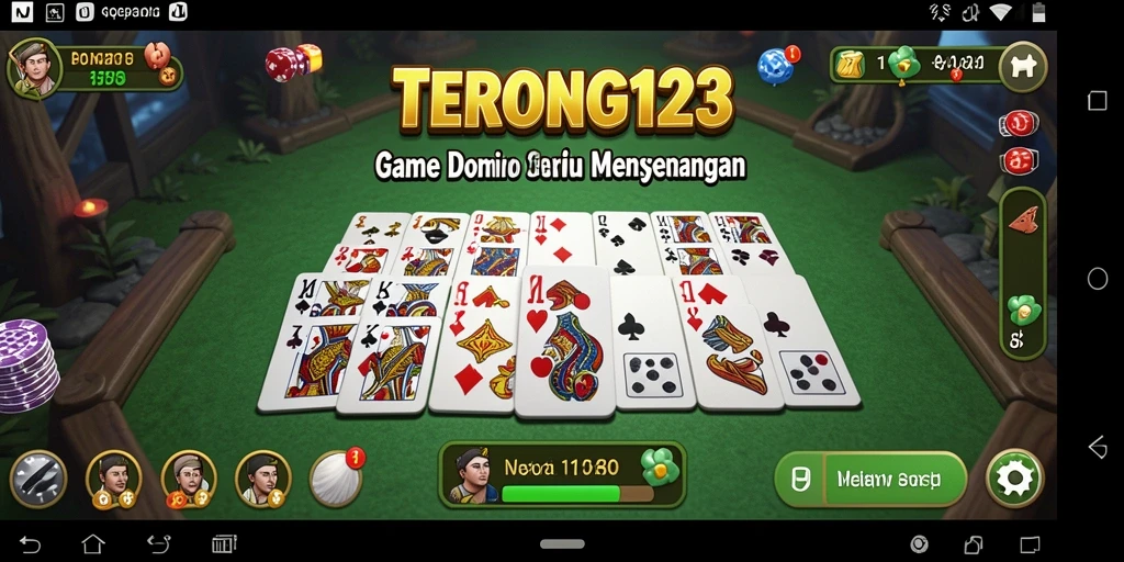 Screenshot gameplay menunjukkan keseruan bermain Domino di TERONG123.